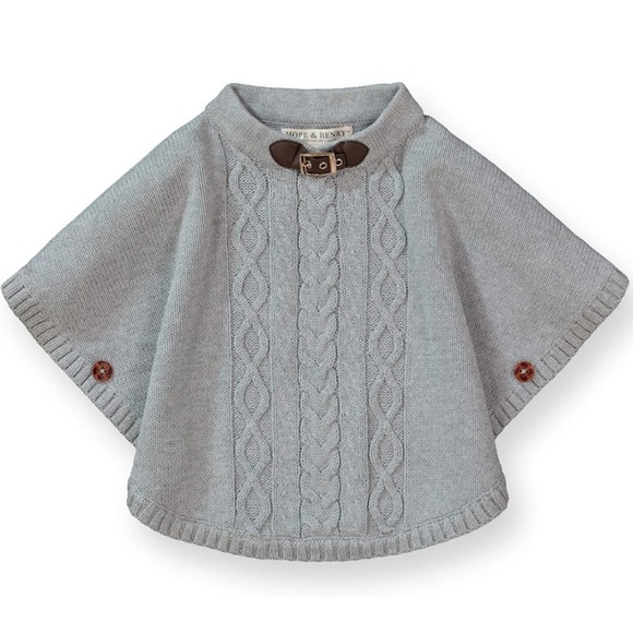 Hope and Henry Jackets & Coats Hope And Henry Girls Sweater Cape Poncho Poshmark